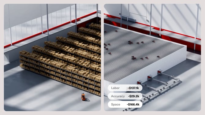 AutoStore Intelligence in CubeStudio supports intelligence-guided solution design and scenario comparison through an AI-powered design assistant.