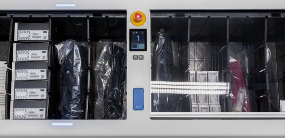 Inventory stored in Bins and presented at a FusionPort