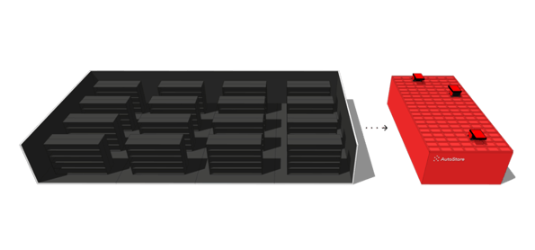 AutoStore provides 4x more storage