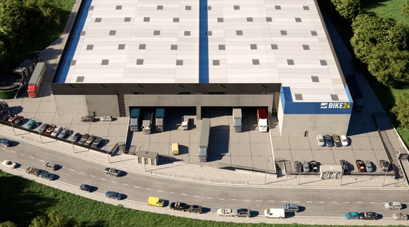 An external shot of the BIKE24 building