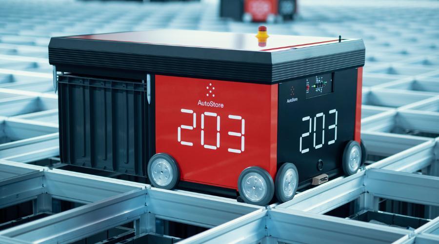 R5 Robot holds Bin