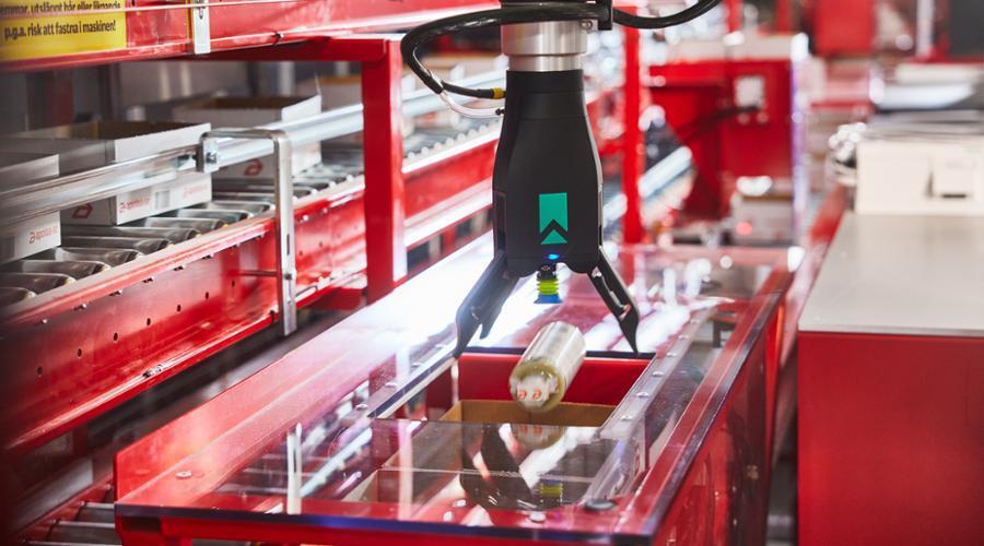 Stückauswahl Roboter in der Lagerindustrie